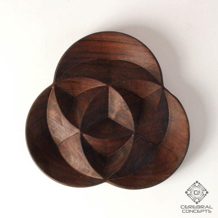 Trinity - Carved Wood Tray - By Cerebral Concepts