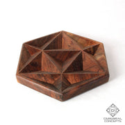 Asanoha - Carved Wood Tray - By Cerebral Concepts