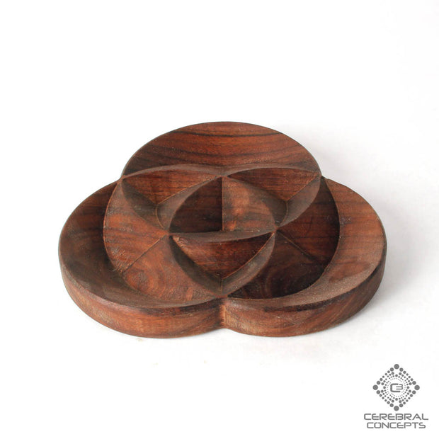 Trinity - Carved Wood Tray - By Cerebral Concepts