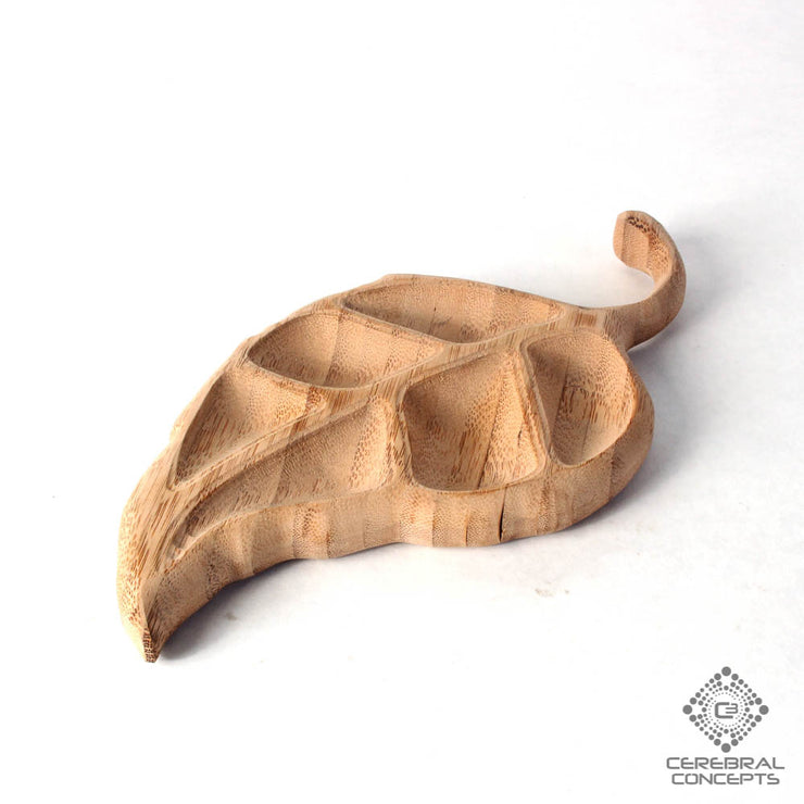 Luscious Leaf - Carved Wood Tray - By Cerebral Concepts
